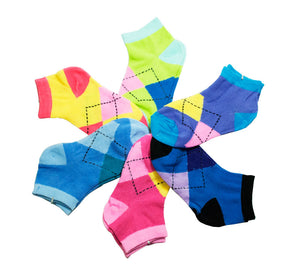 Little Girls Plaid Ankle Socks - Dallas General Wholesale