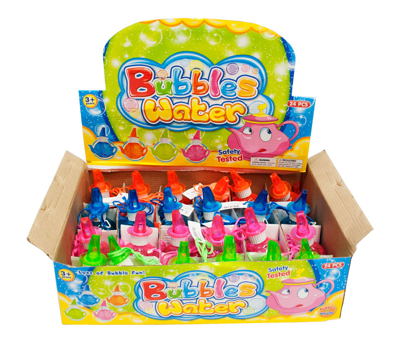 24 PC Tea Pot Bubbles with Whistle - Dallas General Wholesale