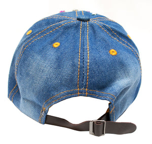 "Butterfly" Studded Fashion Jean Casual Caps - Dallas General Wholesale