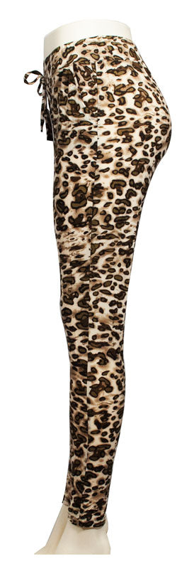 Animal Printed Pull On Casual Pants - Dallas General Wholesale