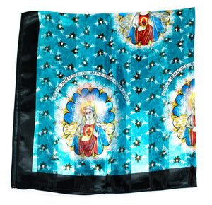 Virgin Mary Printed Silk Fashion Scarf Wholesale - Dallas General Wholesale