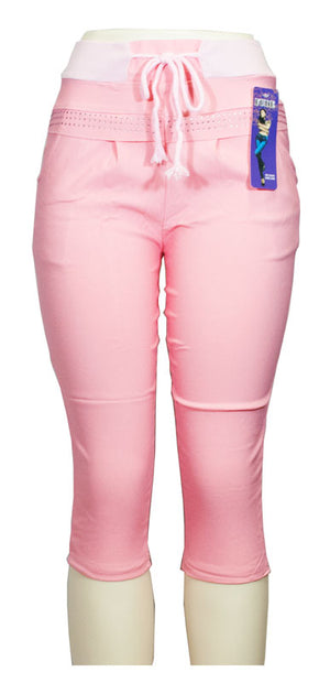 Girls Pull On Casual Capris Pants - Dallas General Wholesale