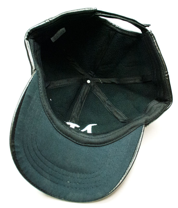 NY Leather Baseball Cap - Dallas General Wholesale
