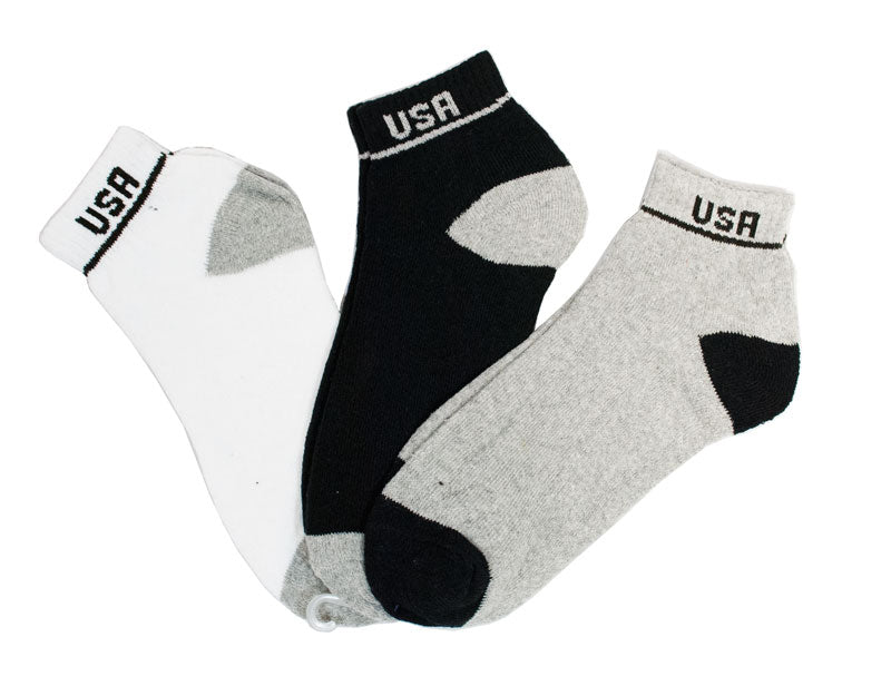 Men Ankle Cotton Sports Socks - Dallas General Wholesale