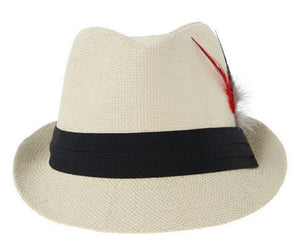 Fedora Hat with Feather - Dallas General Wholesale