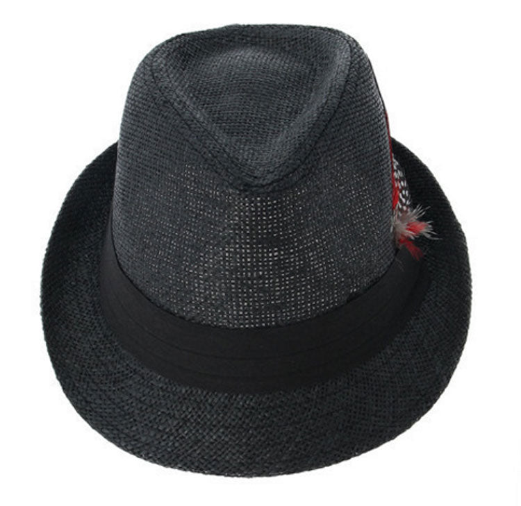 Fedora Hat with Feather - Dallas General Wholesale