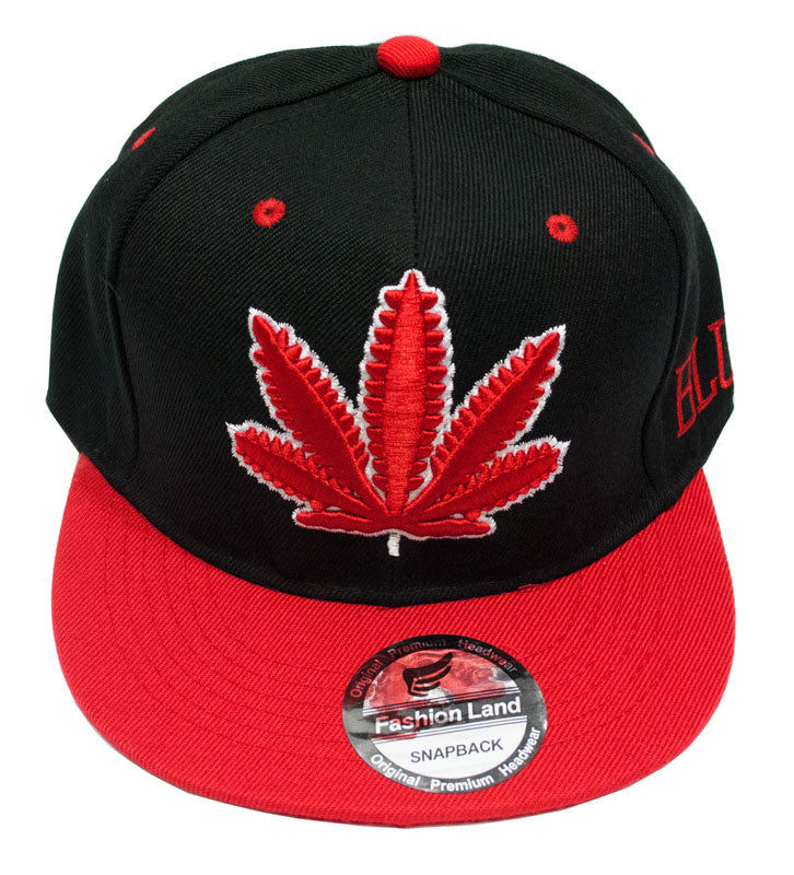 "Marijuana" Snap Back Flat Bill Trendy Caps - Dallas General Wholesale