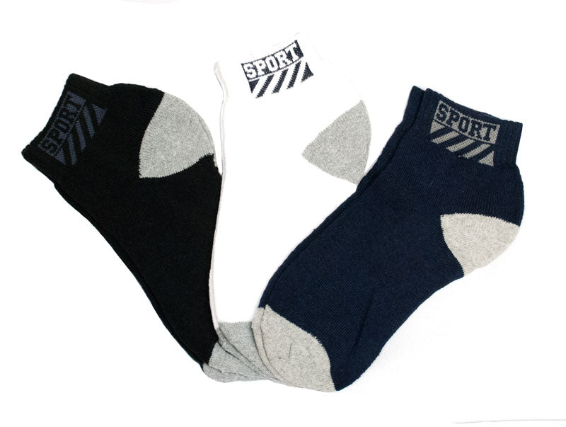 Men Cotton Sports Ankle Socks - Dallas General Wholesale