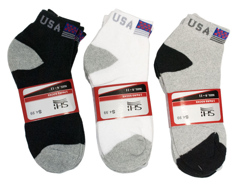Mens Casual Ankle Socks USA - Dallas General Wholesale