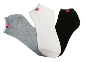 Thin Cotton Solid Color Casual Socks-USA Flag - Dallas General Wholesale