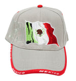 Casual Baseball Caps with "Mexico Flag" Designs - Dallas General Wholesale