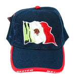 Casual Baseball Caps with "Mexico Flag" Designs - Dallas General Wholesale