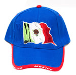 Casual Baseball Caps with "Mexico Flag" Designs - Dallas General Wholesale