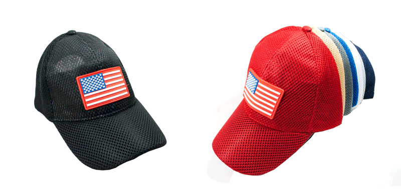 "America USA Flag" Casual Mesh Caps Wholesale - Dallas General Wholesale