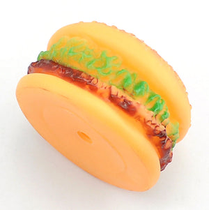 Hamburger Chewy Squeaky Toy - Dallas General Wholesale