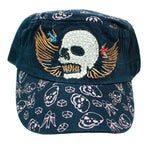Studded Skull Cadet Caps - Dallas General Wholesale