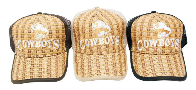 "Cowboy" Casual Mesh Summer Caps Wholesale - Dallas General Wholesale