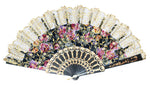 Laced Flower Hand Folding Fan Wholesale - Dallas General Wholesale