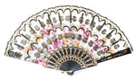 Laced Flower Hand Folding Fan Wholesale - Dallas General Wholesale