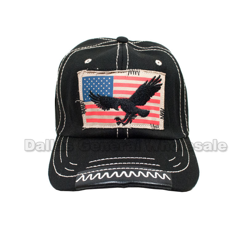 USA Flag Eagle Trucker Caps Wholesale - Dallas General Wholesale