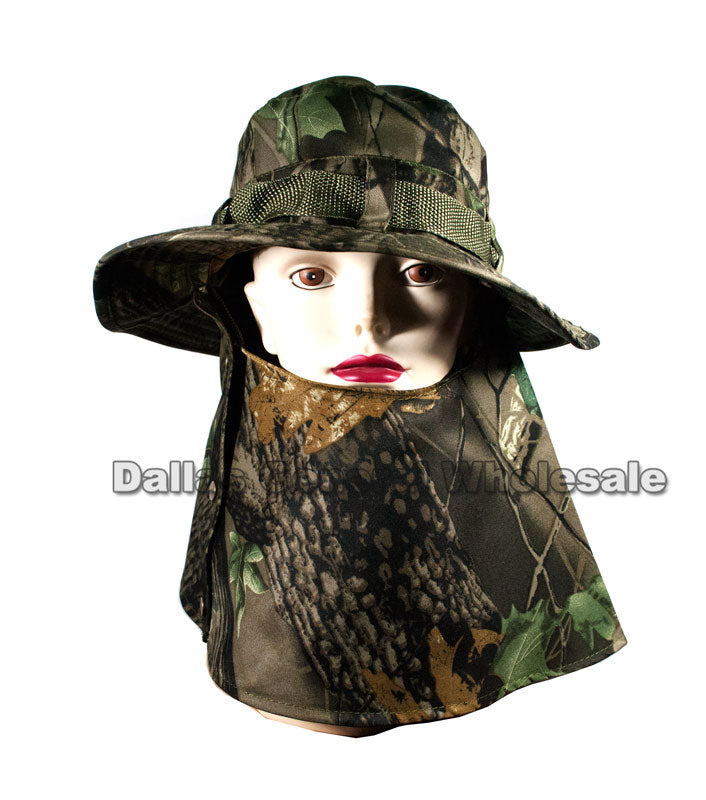 Hunting Buckets Hats with Cloak Wholesale - Dallas General Wholesale