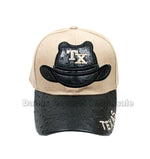 Texas Leather Visor Baseball Caps Wholesale - Dallas General Wholesale