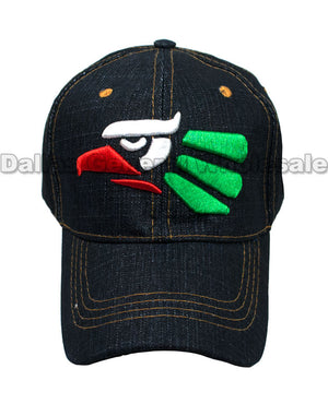 Mexico Eagle Adults Casual Denim Caps Wholesale - Dallas General Wholesale