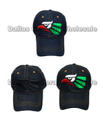 Mexico Eagle Adults Casual Denim Caps Wholesale - Dallas General Wholesale