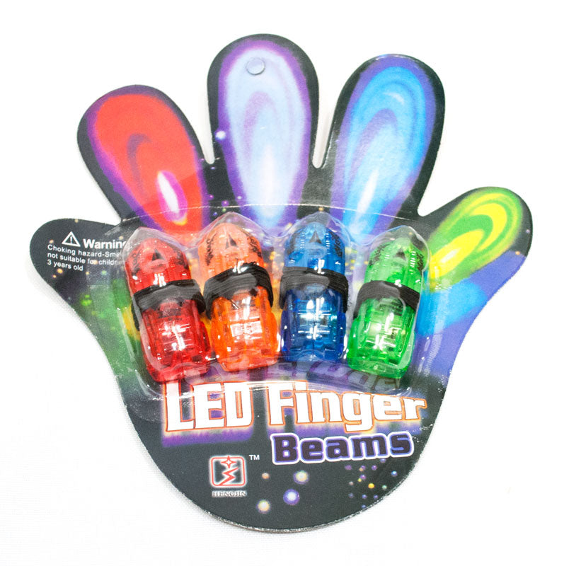 Flashing Light Up Finger Beam Rings - Dallas General Wholesale