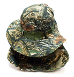 Forest Camouflage Bucket Hat with Flap Neck Cover - Dallas General Wholesale
