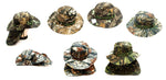 Forest Camouflage Bucket Hat with Flap Neck Cover - Dallas General Wholesale