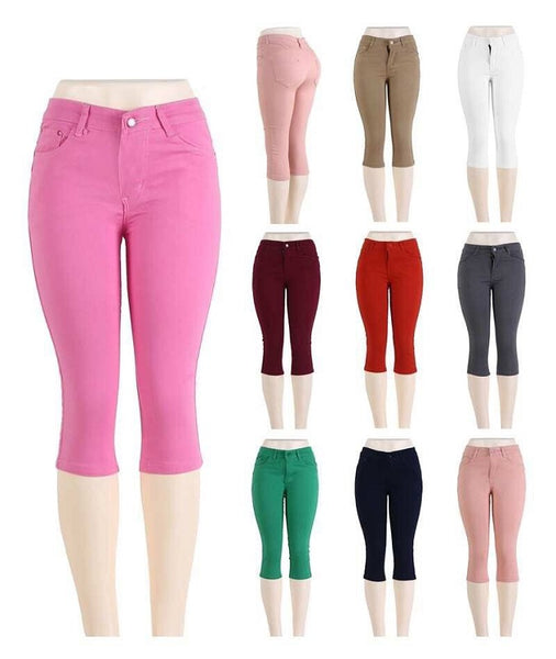 Ladies Pull On Capris Pants Wholesale