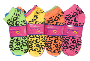 Cheetah Printed Ladies Funky Socks - Dallas General Wholesale