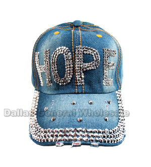 "HOPE" Fashion Denim Caps Wholesale - Dallas General Wholesale