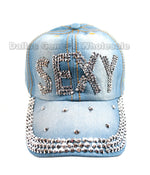 "Sexy" Studded Fashion Jean Casual Caps - Dallas General Wholesale