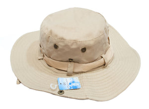 Solid Color Bucket Hat with Flap Neck Cover - Dallas General