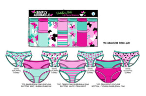 15 PC Toddlers Bralettes & Underwear Set Wholesale - Dallas General Wholesale