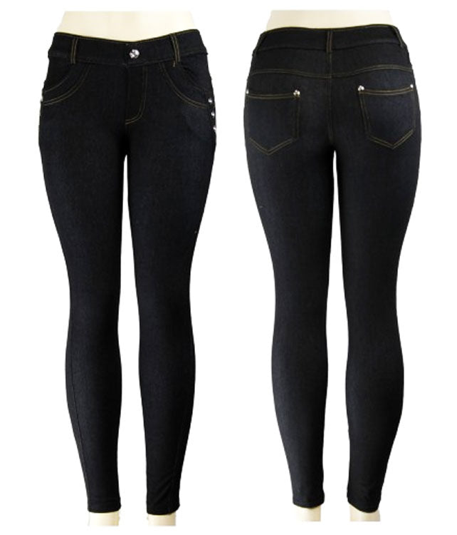 MISS MOLY Women's Skinny Stretch Pull-On Knit Jegging Pants Comfy Slim Fit Denim  Jeans Leggings - Walmart.com