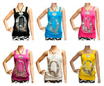 Q for Queen Initial Sleeveless Fashion Blouse - Dallas General Wholesale