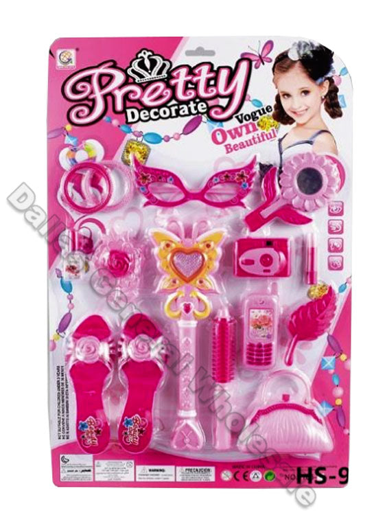 14 PC Girls Toy Fashion Accessory Play Set Wholesale - Dallas General Wholesale