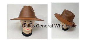 Adults Leather Fedora Hats Wholesale
