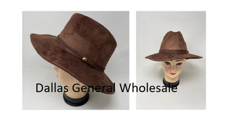 Adults Suede Fedora Hats Wholesale
