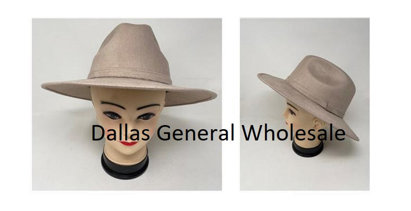 Adults Suede Fedora Hats Wholesale