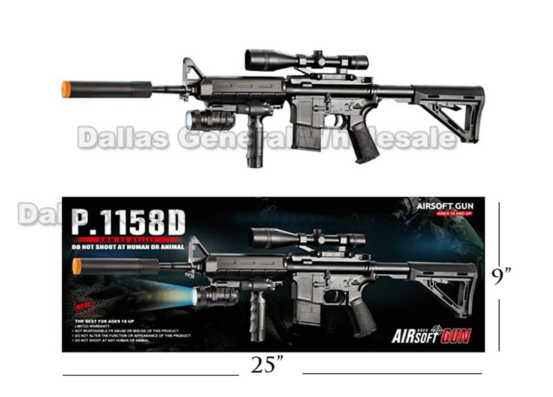 Airsoft BB Machine Guns w/ Flash Light Wholesale
