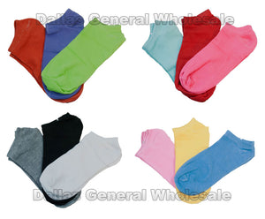 12- Color Solid Color Socks Wholesale - Dallas General Wholesale