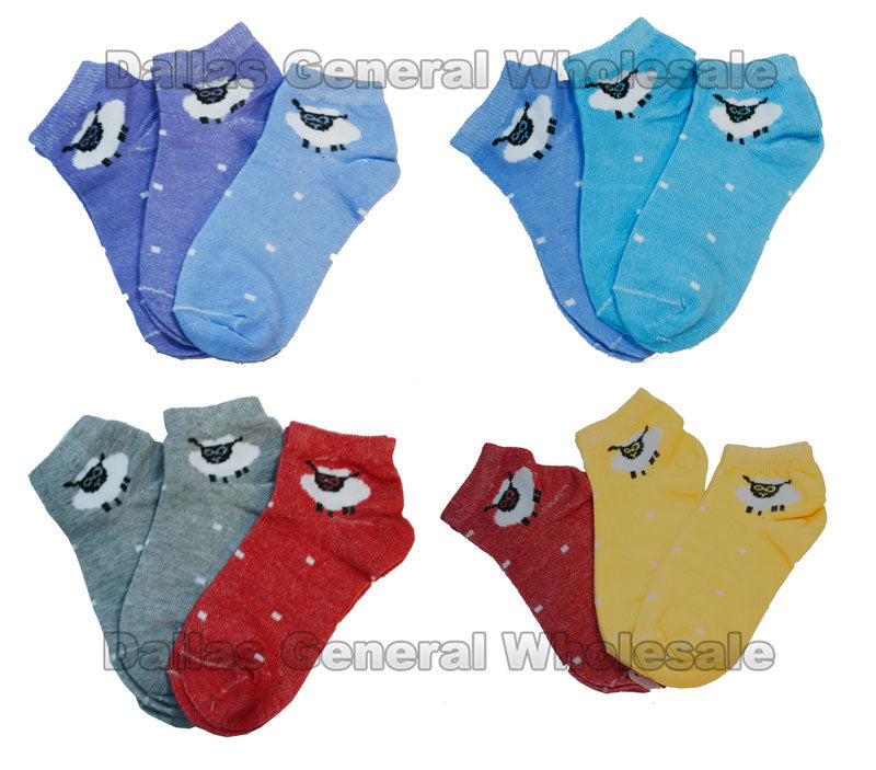Unisex Solid Color Sheep Design Socks - Dallas General Wholesale