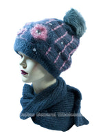 Ladies Thermal Fleece Beanie Hat with Scarf Set Wholesale - Dallas General Wholesale