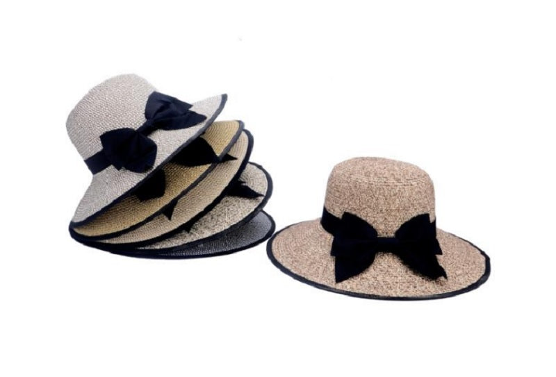 Ladies Elegant Straw Visor Hats Wholesale - Dallas General Wholesale