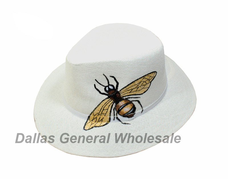 Adults Bee Panama Straw Dress Hats Wholesale