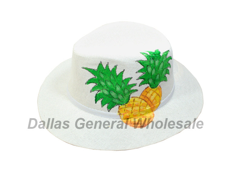Adults Pineapple Straw Dress Hats Wholesale